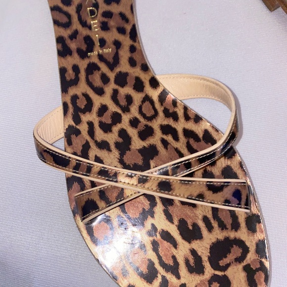 Casadei Leather Leopard Sandals - Picture 3 of 4